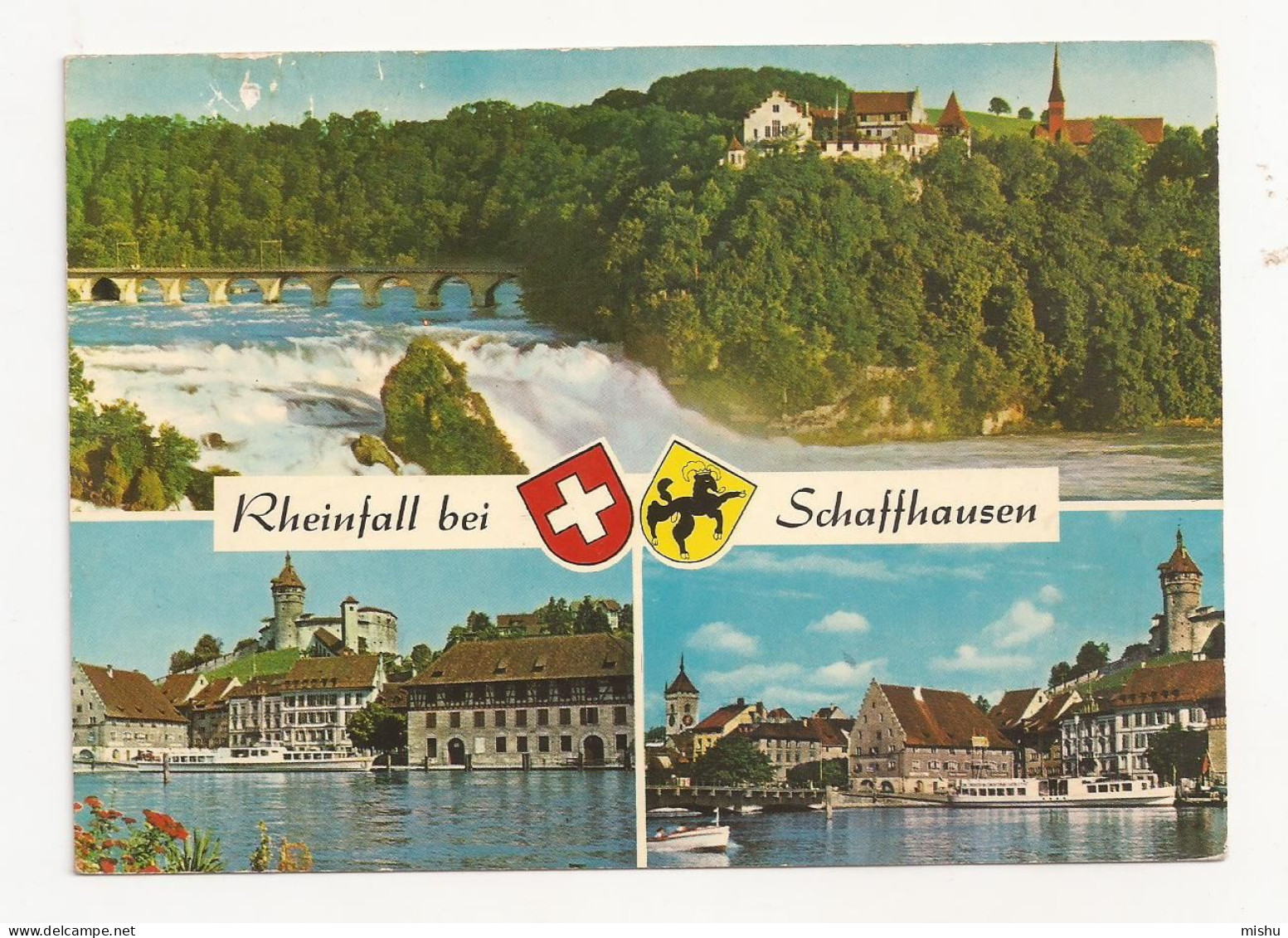 AM4 - Postcard - SWITZERLAND - Rheinfall Bei Schaffhausen, Circulated 1979 - Hausen Am Albis 