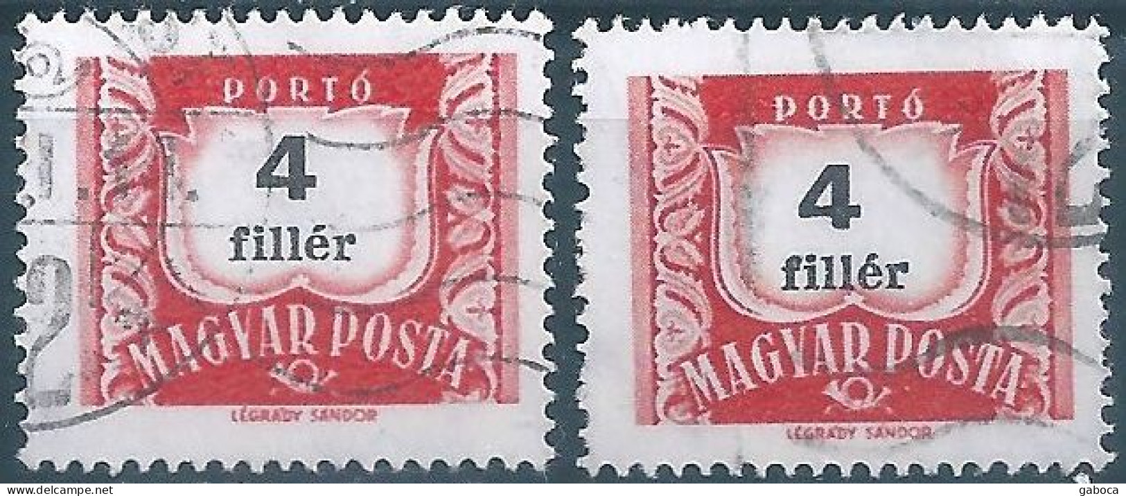 C4558 Hungary Postage Due Number Post Musical Instrument ERROR - Fouten Op Zegels