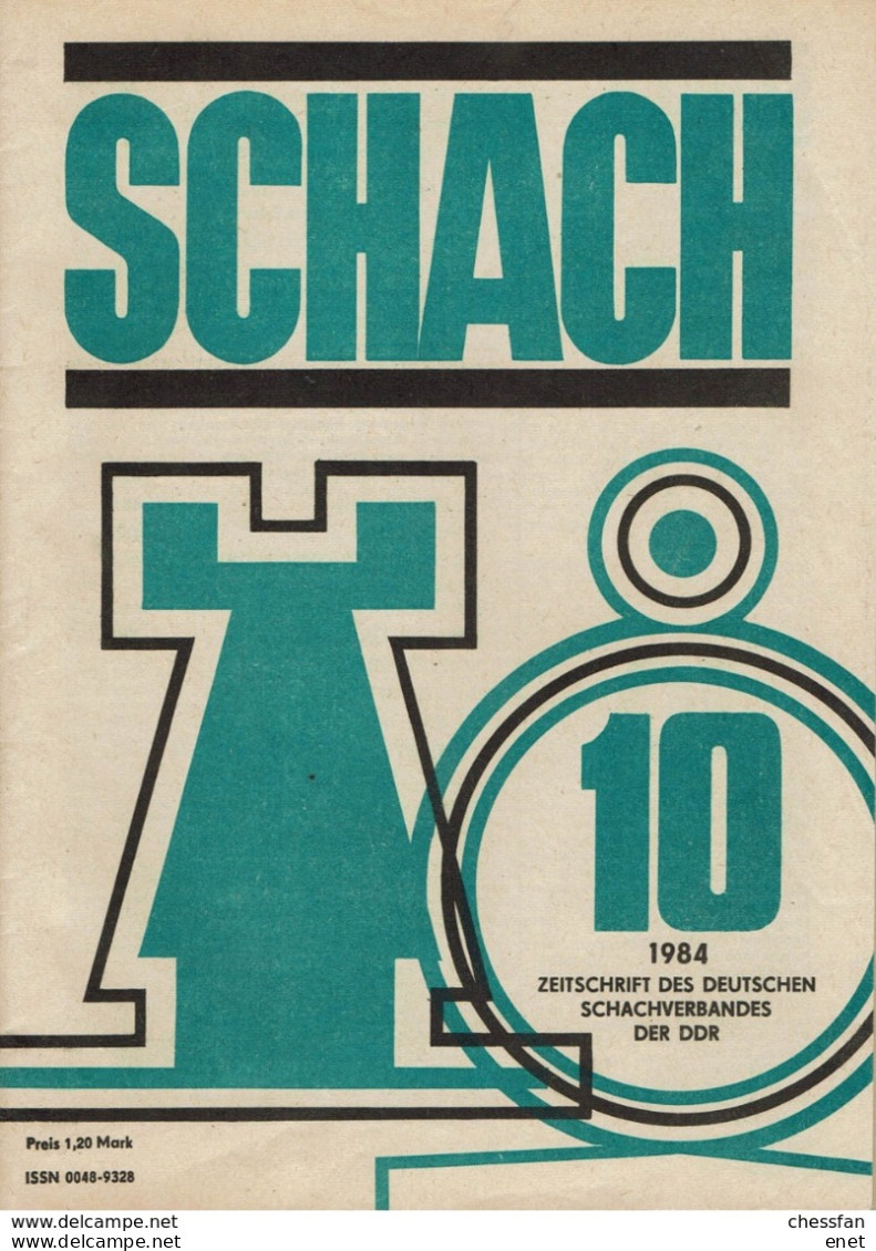 Schach Chess Ajedrez échecs - Schach -Nr 10 / 1984 - Sport