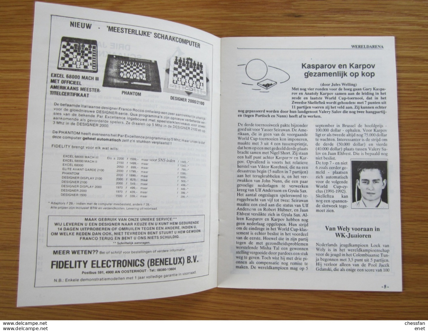 Schach Chess Ajedrez échecs - Schaaknieuws - Nr 145 / 1989 - Autres & Non Classés