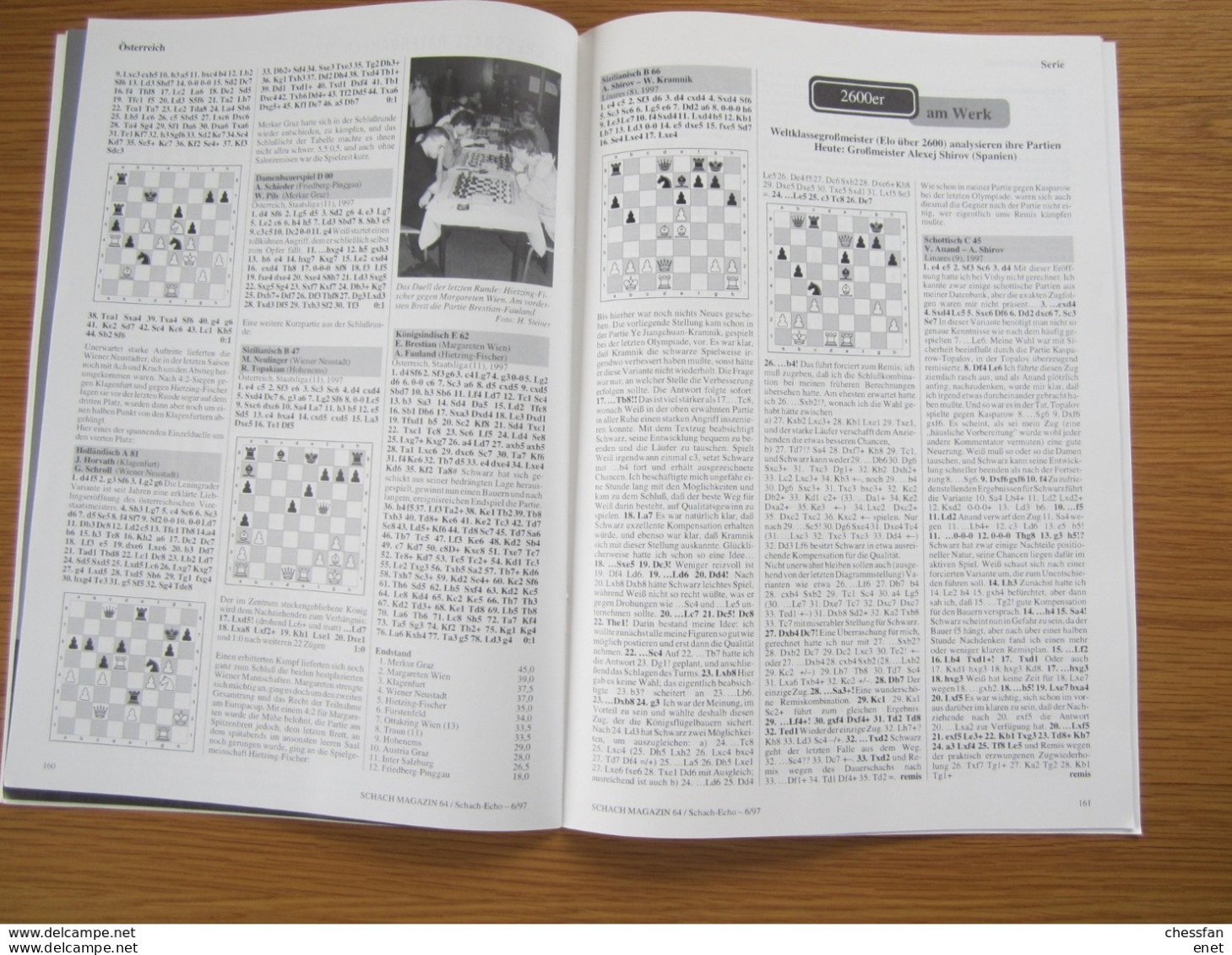 Schach Chess Ajedrez échecs - Schach Magazine - Nr 6 / 1997 - Sports