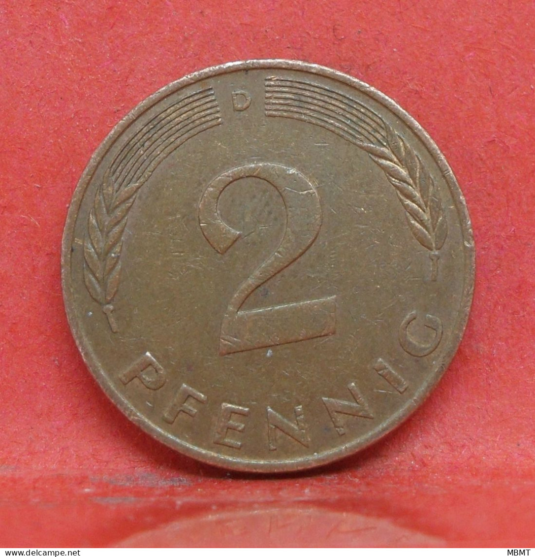 2 Pfennig 1990 D - TTB  - Pièce Monnaie Allemagne - Article N°1418 - 2 Pfennig