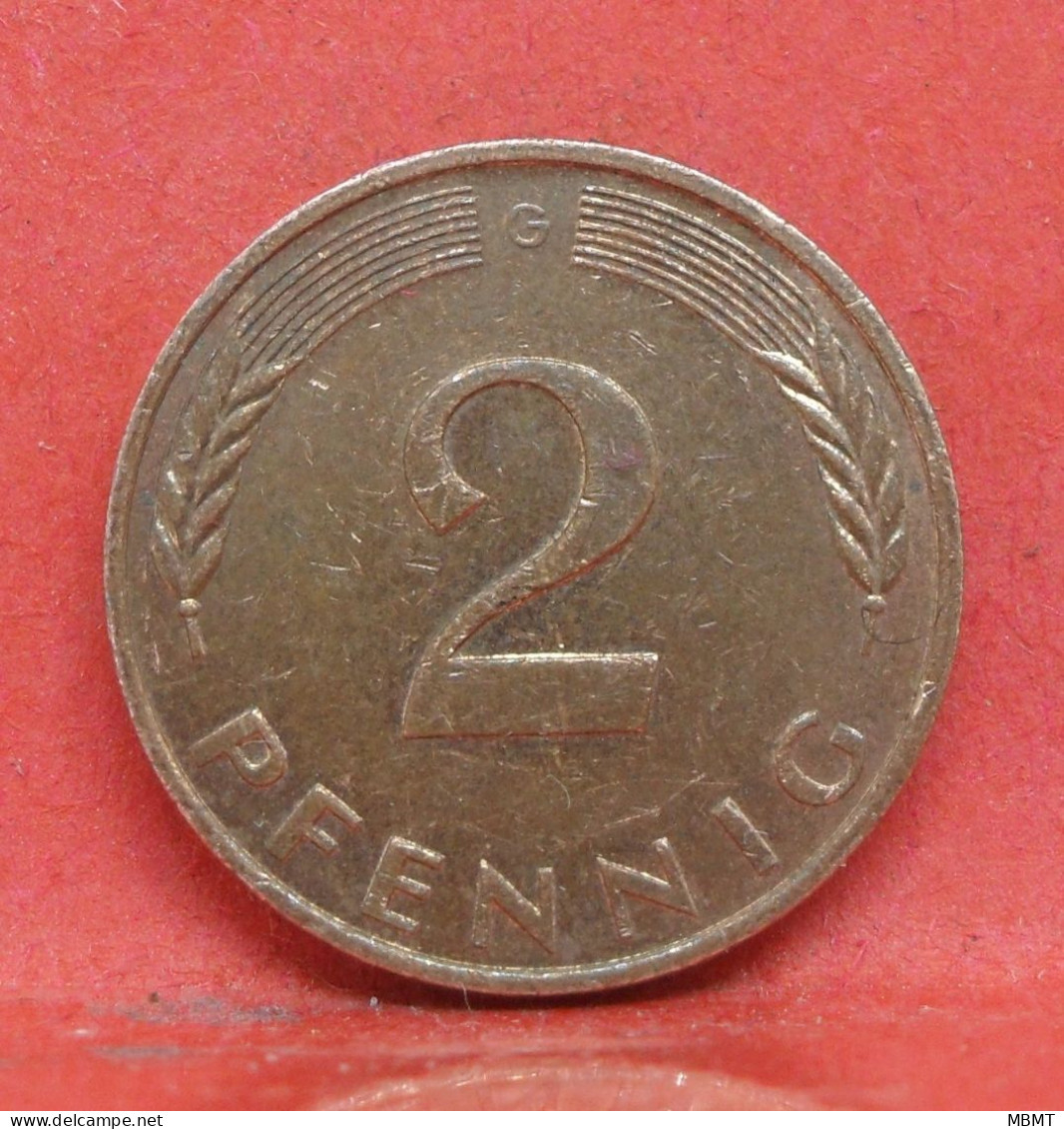 2 Pfennig 1991 G - TTB  - Pièce Monnaie Allemagne - Article N°1425 - 2 Pfennig