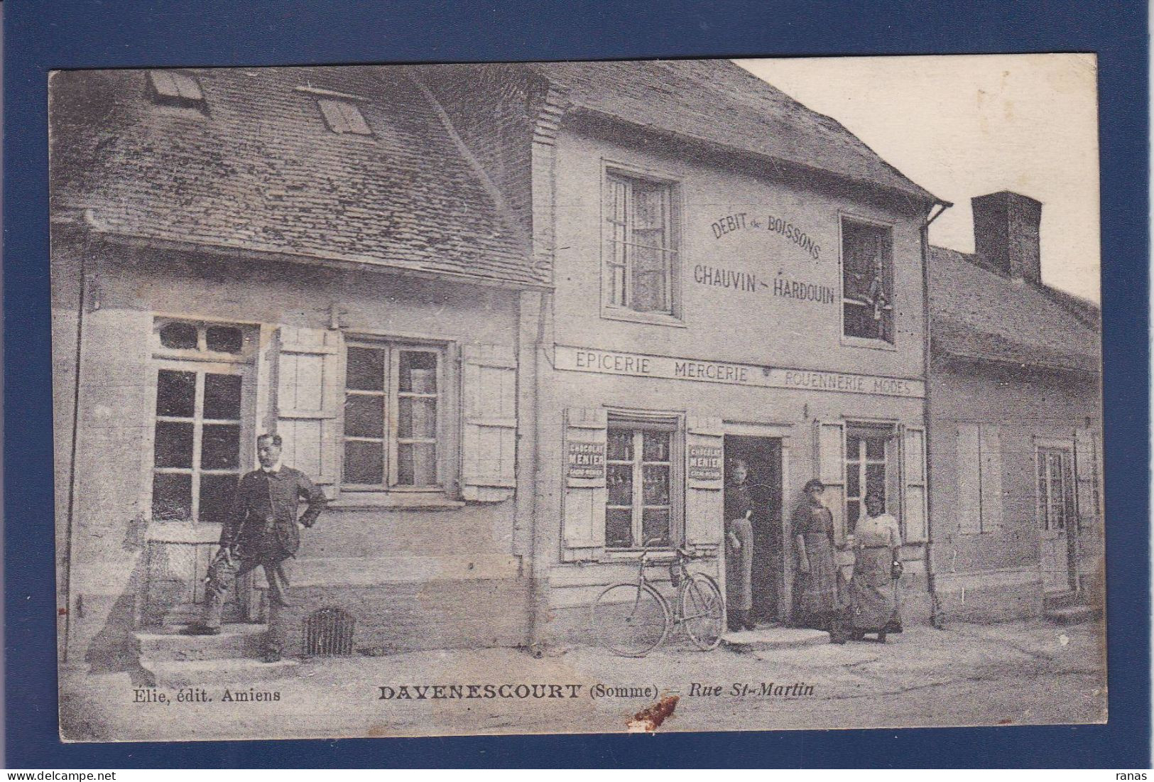 CPA [80] Somme > Davenescourt Voir Scan Du Dos Commerce Shop - Sonstige & Ohne Zuordnung