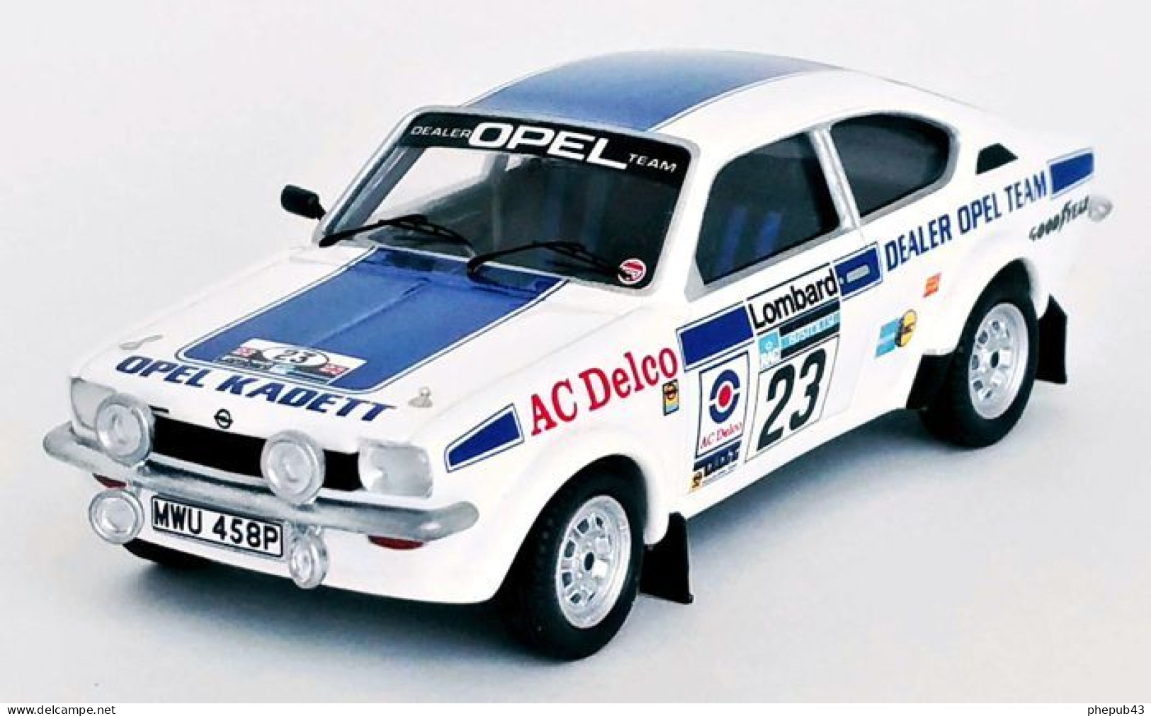 Opel Kadett C GT/E - Tony Pond/David Richards - 4th RAC 1975 #23 - Troféu - Trofeu