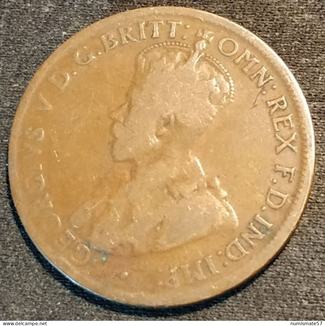 AUSTRALIE - AUSTRALIA - ½ ( ONE HALF ) PENNY 1921 - George V - KM 22 - ½ Penny