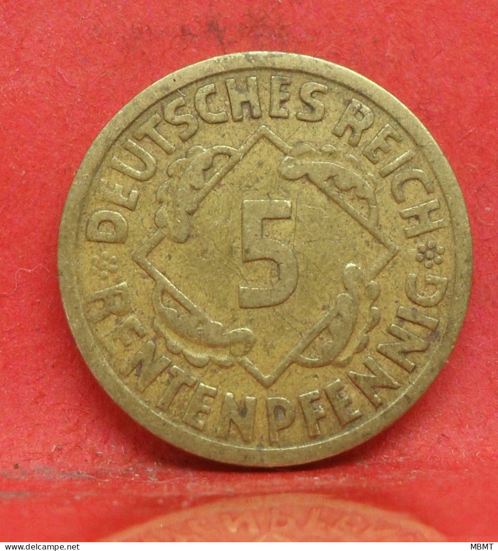 5 Rentenpfennig 1924 A - TB - Pièce Monnaie Allemagne - Article N°1448 - 5 Rentenpfennig & 5 Reichspfennig