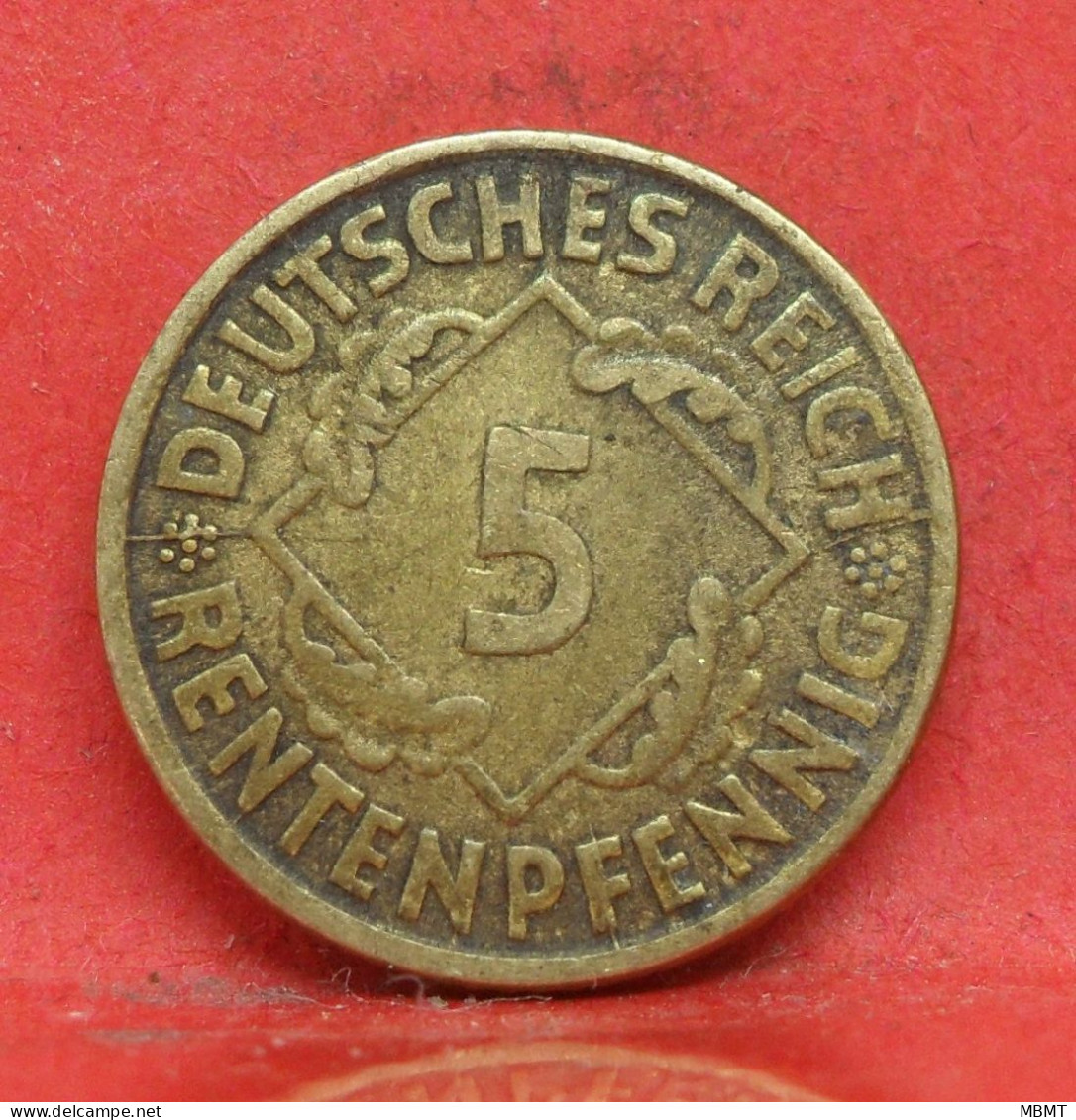 5 Rentenpfennig 1924 J - TTB - Pièce Monnaie Allemagne - Article N°1449 - 5 Rentenpfennig & 5 Reichspfennig