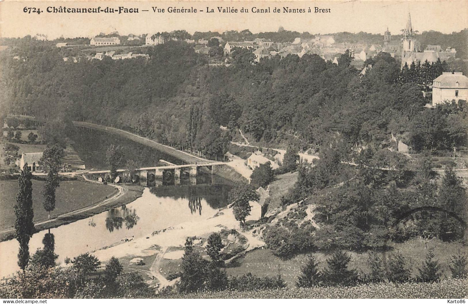 Châteauneuf Du Faou * Vue Générale , La Vallée Du Canal De Nantes à Brest * Pont - Châteauneuf-du-Faou