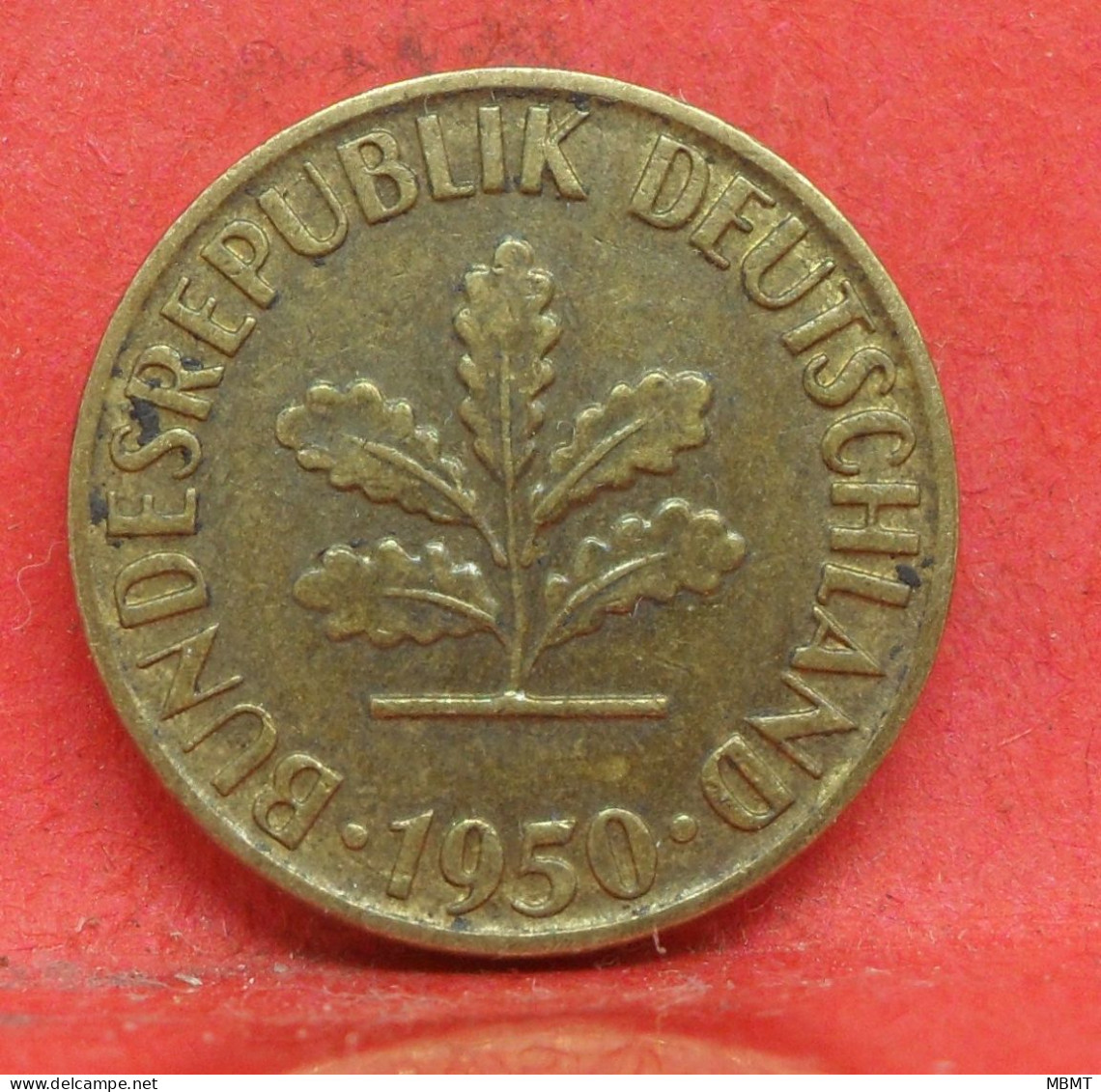 5 Pfennig 1950 D - TTB - Pièce Monnaie Allemagne - Article N°1454 - 5 Pfennig