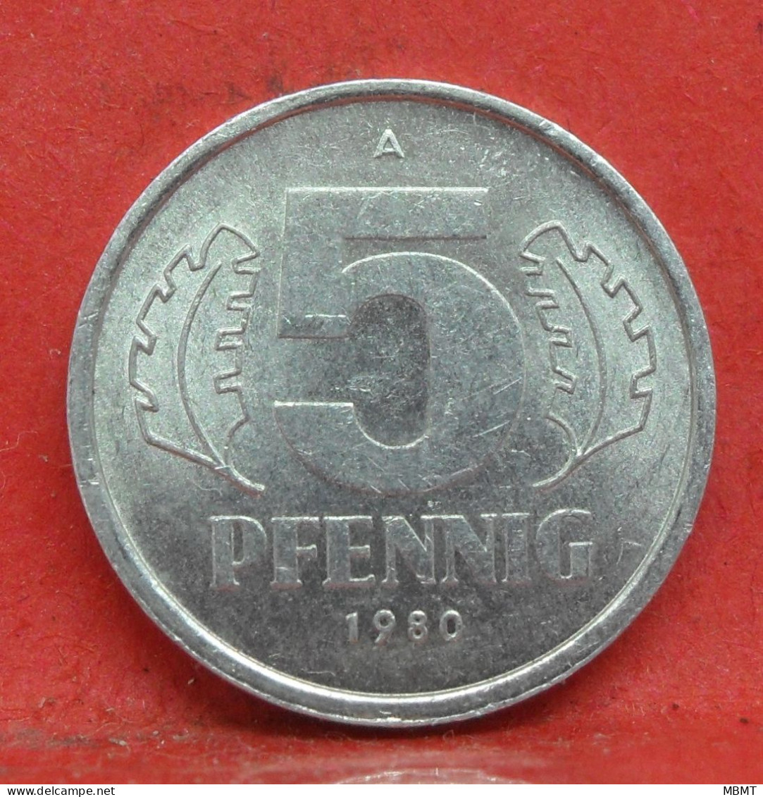 5 Pfennig 1980 A - SUP - Pièce Monnaie Allemagne - Article N°1467 - 5 Pfennig