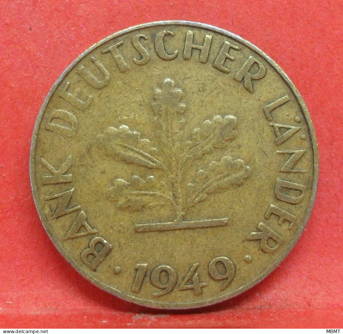 10 Pfennig 1949 J Grande Lettre - TTB - Pièce Monnaie Allemagne - Article N°1483 - 10 Pfennig