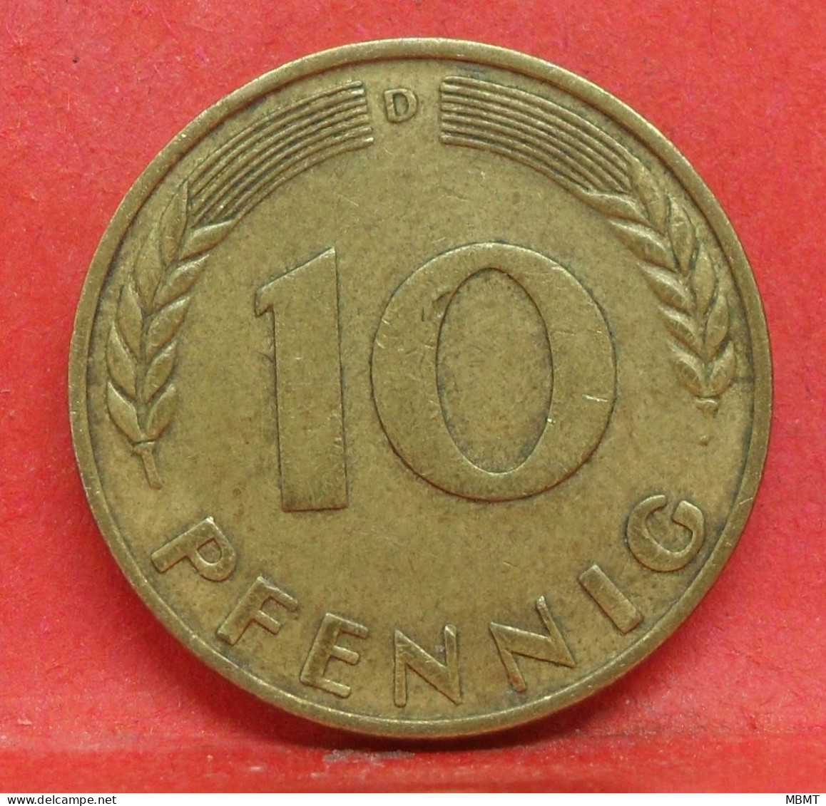 10 Pfennig 1950 D - TTB - Pièce Monnaie Allemagne - Article N°1484 - 10 Pfennig