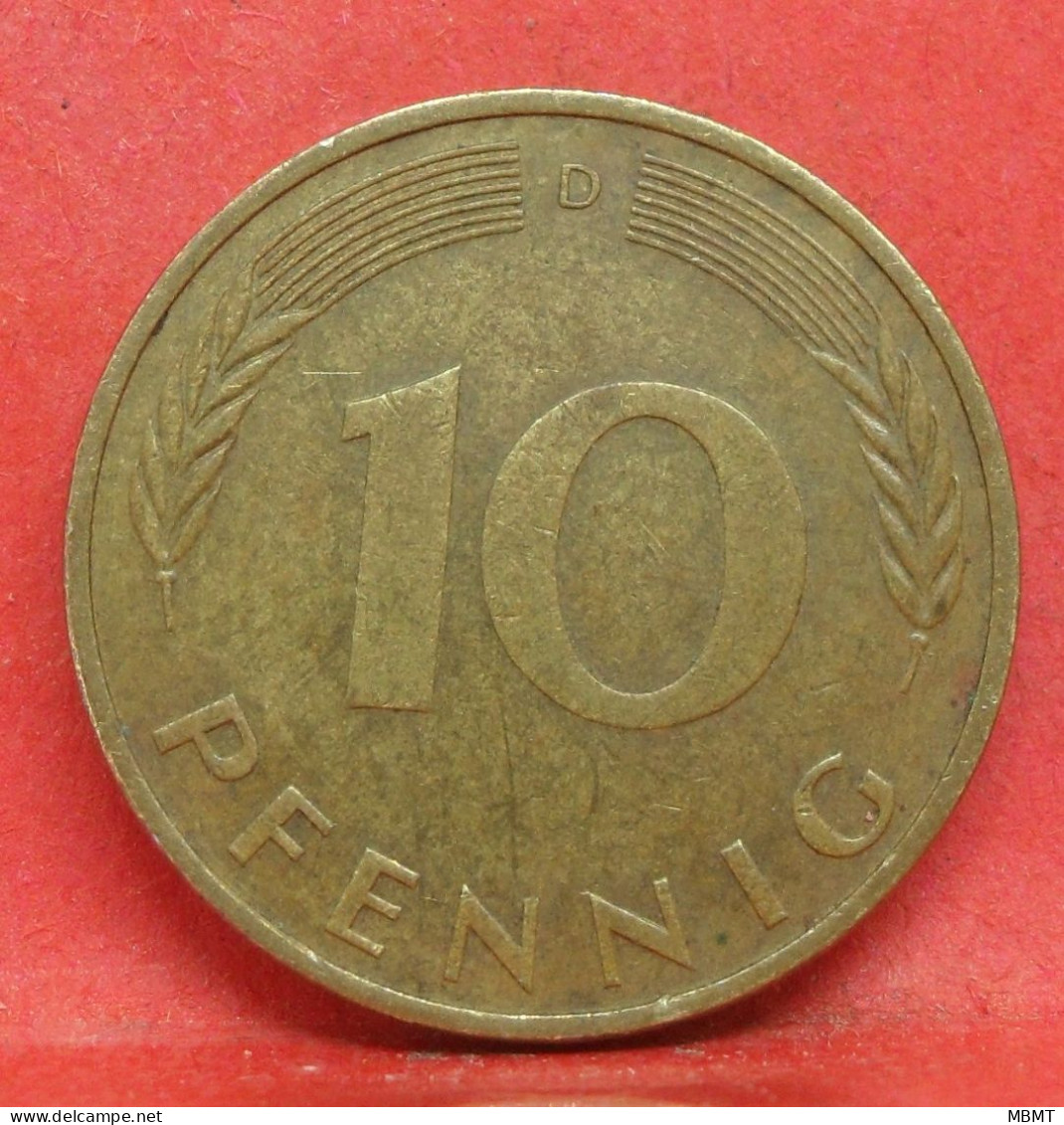 10 Pfennig 1971 D - TTB - Pièce Monnaie Allemagne - Article N°1492 - 10 Pfennig