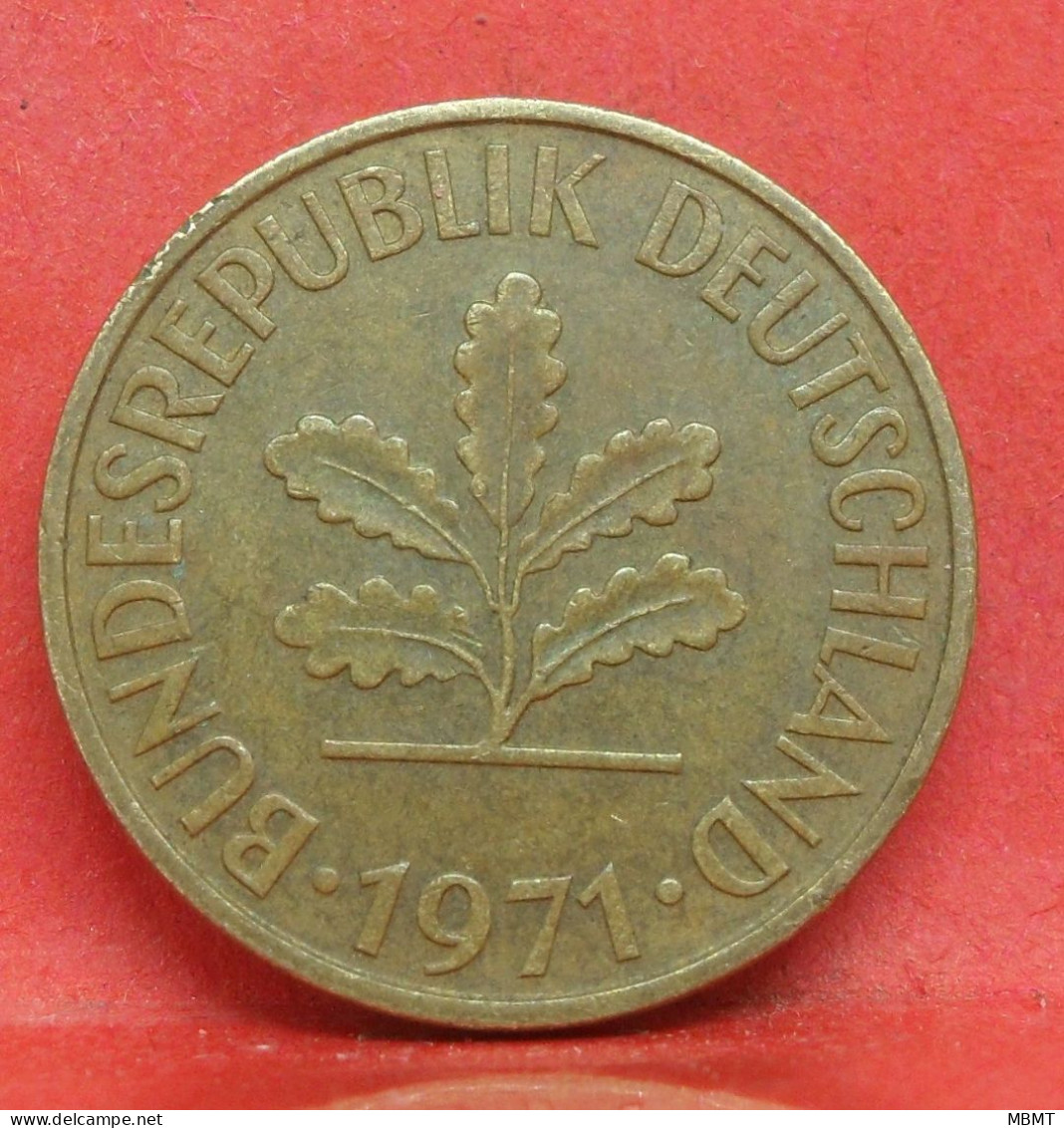 10 Pfennig 1971 D - TTB - Pièce Monnaie Allemagne - Article N°1492 - 10 Pfennig