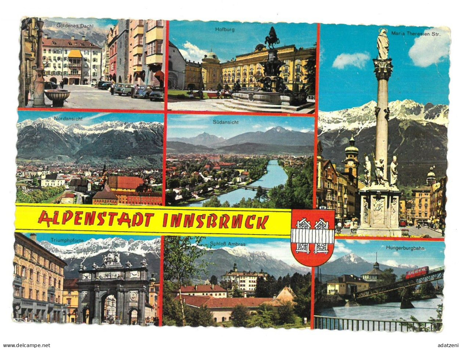 BR4115 Austria Alpenstadt Innsbruck Viaggiata Verso Salerno - Innsbruck