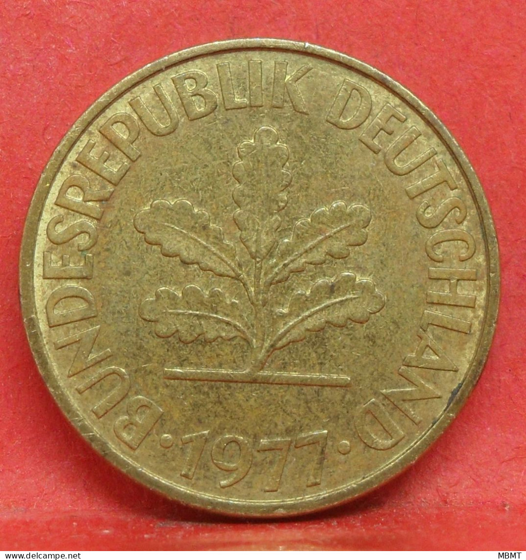 10 Pfennig 1977 G - TTB - Pièce Monnaie Allemagne - Article N°1507 - 10 Pfennig