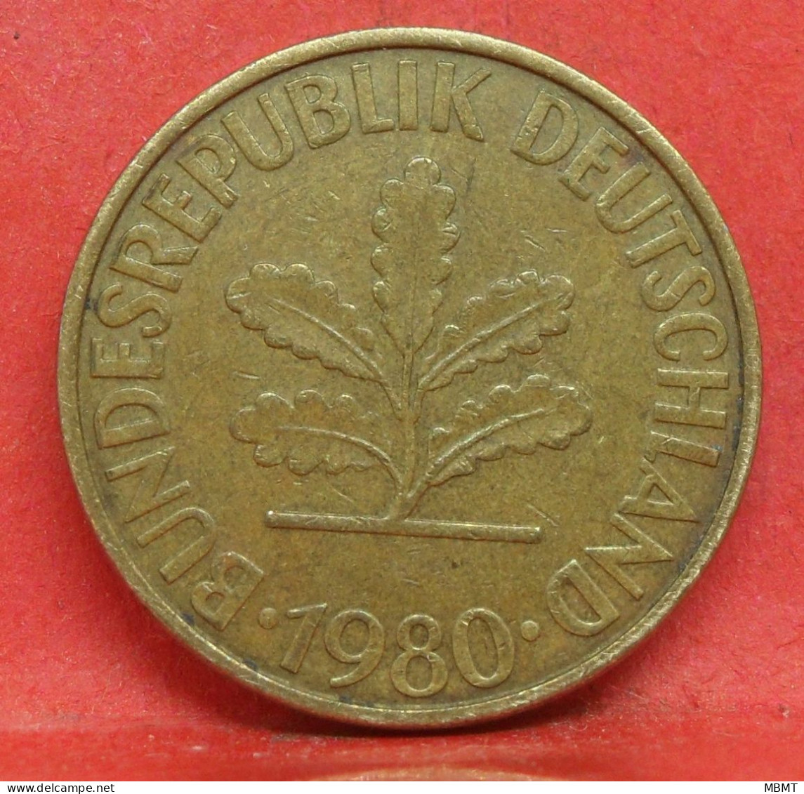 10 Pfennig 1980 D - TTB - Pièce Monnaie Allemagne - Article N°1514 - 10 Pfennig