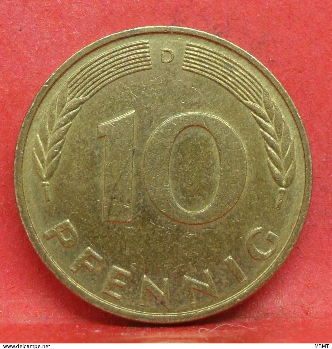 10 Pfennig 1990 D - TTB - Pièce Monnaie Allemagne - Article N°1523 - 10 Pfennig