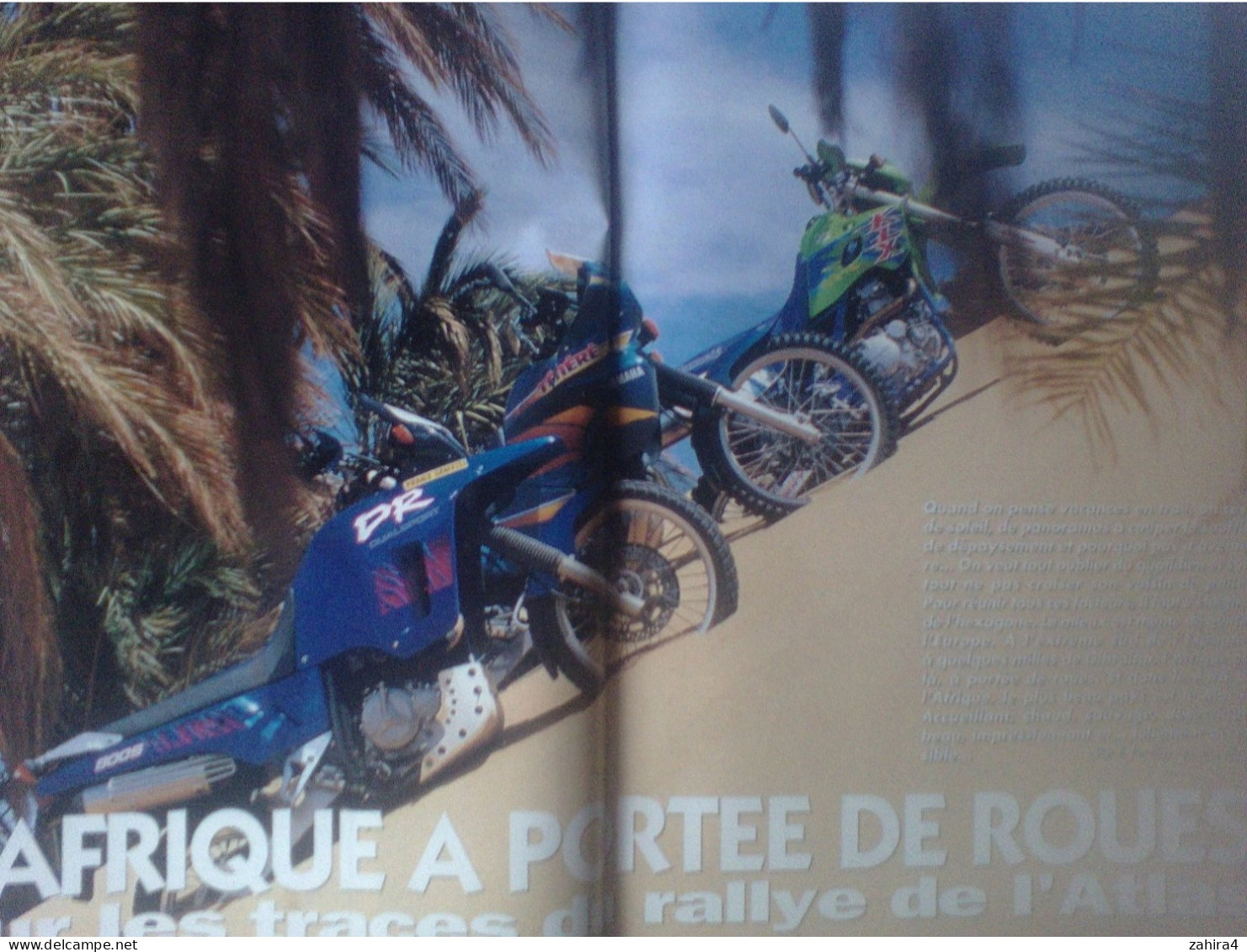 Moto Verte N°244 Yamaha 250WR Supercross US Patrick Maya Féraud Jacky Martens Le Maroc En Trial Solex Poster Ryan Hugues - Motorfietsen