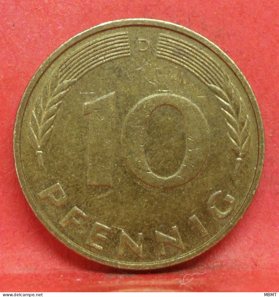 10 Pfennig 1991 D - TTB - Pièce Monnaie Allemagne - Article N°1526 - 10 Pfennig