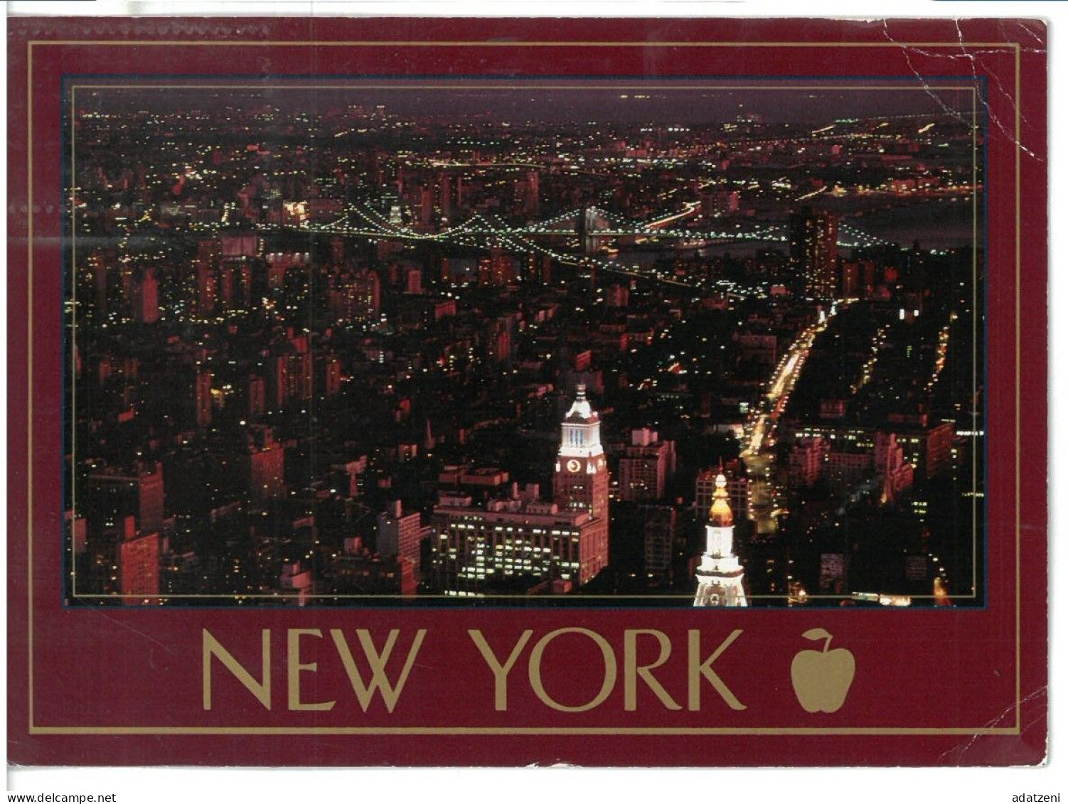 BR4127 U.S.A. New York  Viaggiata 1992 Verso Roma - Panoramic Views