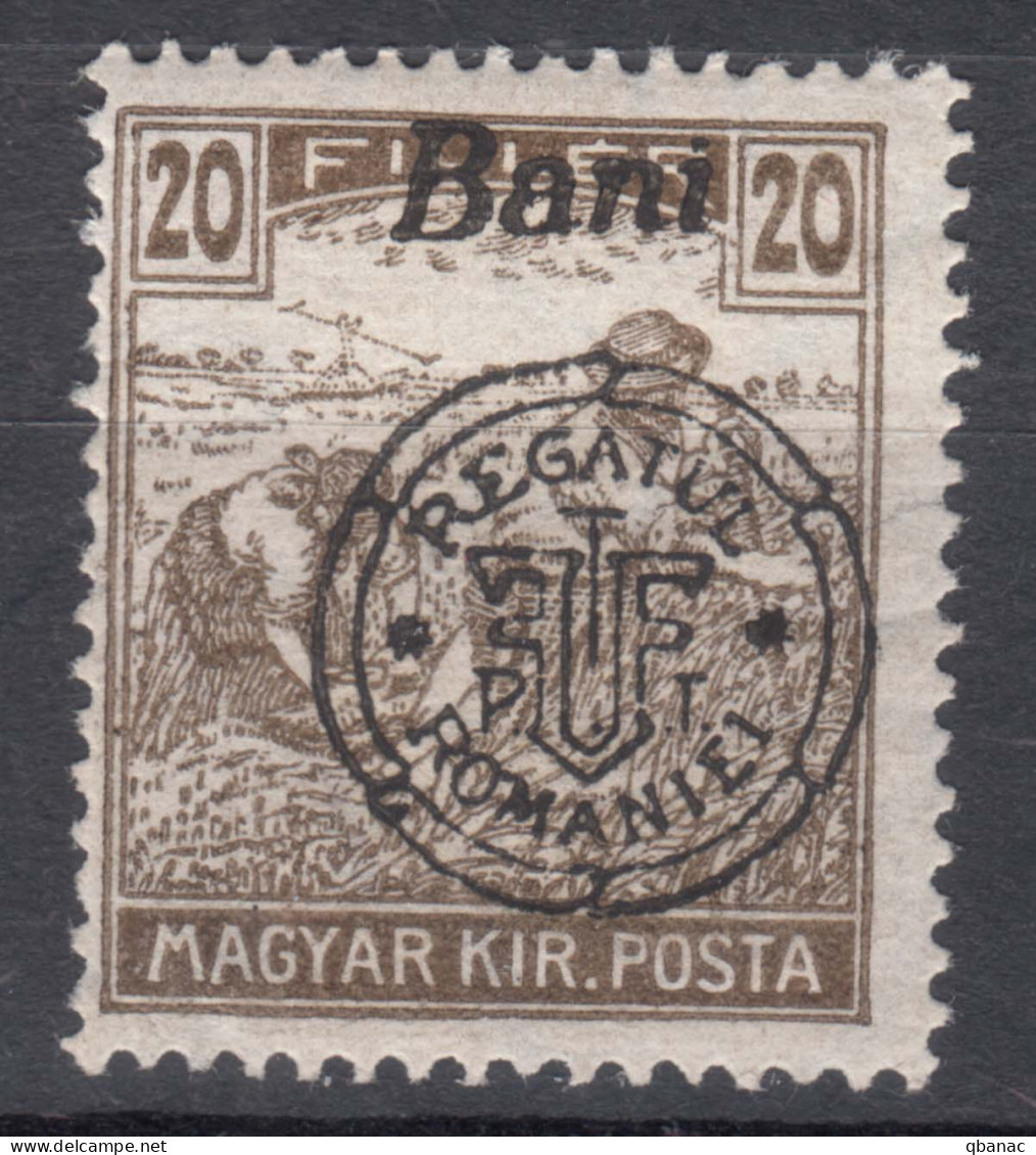 Romania Overprint On Hungary Stamps Occupation Transylvania 1919 Mi#33 II Mint Hinged - Siebenbürgen (Transsylvanien)