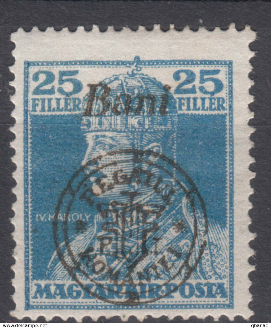 Romania Overprint On Hungary Stamps Occupation Transylvania 1919 Mi#48 II Mint Hinged - Transylvania