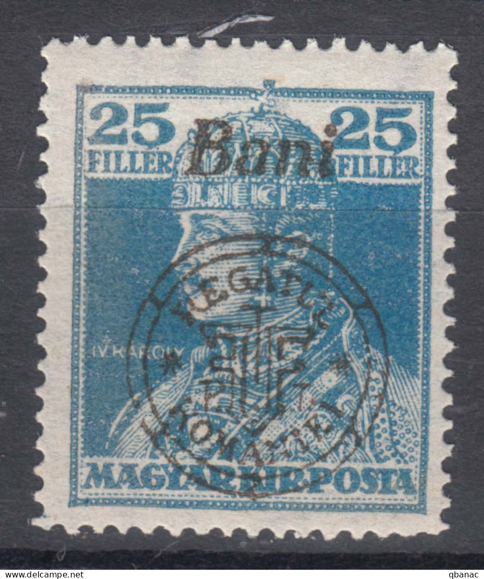 Romania Overprint On Hungary Stamps Occupation Transylvania 1919 Mi#48 II Mint Hinged - Transsylvanië