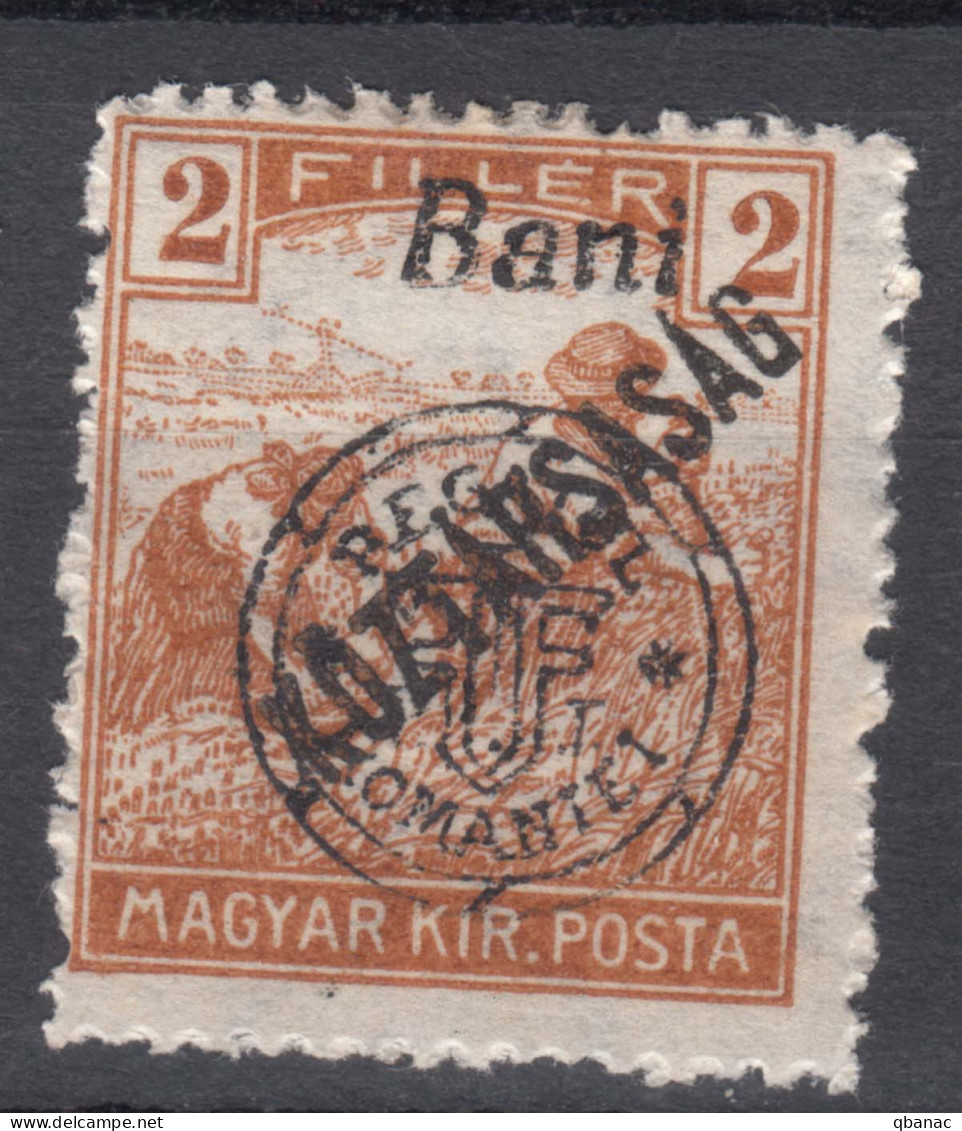 Romania Overprint On Hungary Stamps Occupation Transylvania 1919 Mi#50 Mint Hinged - Transylvania