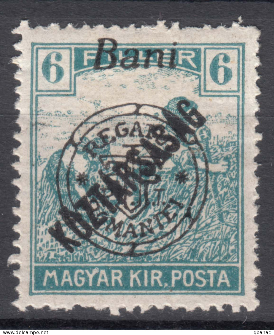 Romania Overprint On Hungary Stamps Occupation Transylvania 1919 Mi#54 Mint Hinged - Transylvanie