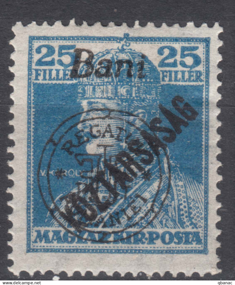 Romania Overprint On Hungary Stamps Occupation Transylvania 1919 Mi#63 Mint Hinged - Transilvania