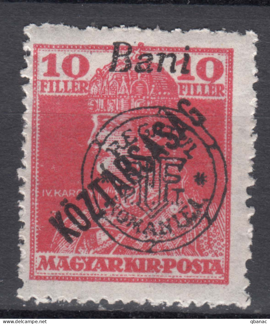 Romania Overprint On Hungary Stamps Occupation Transylvania 1919 Mi#61 Mint Hinged - Transsylvanië