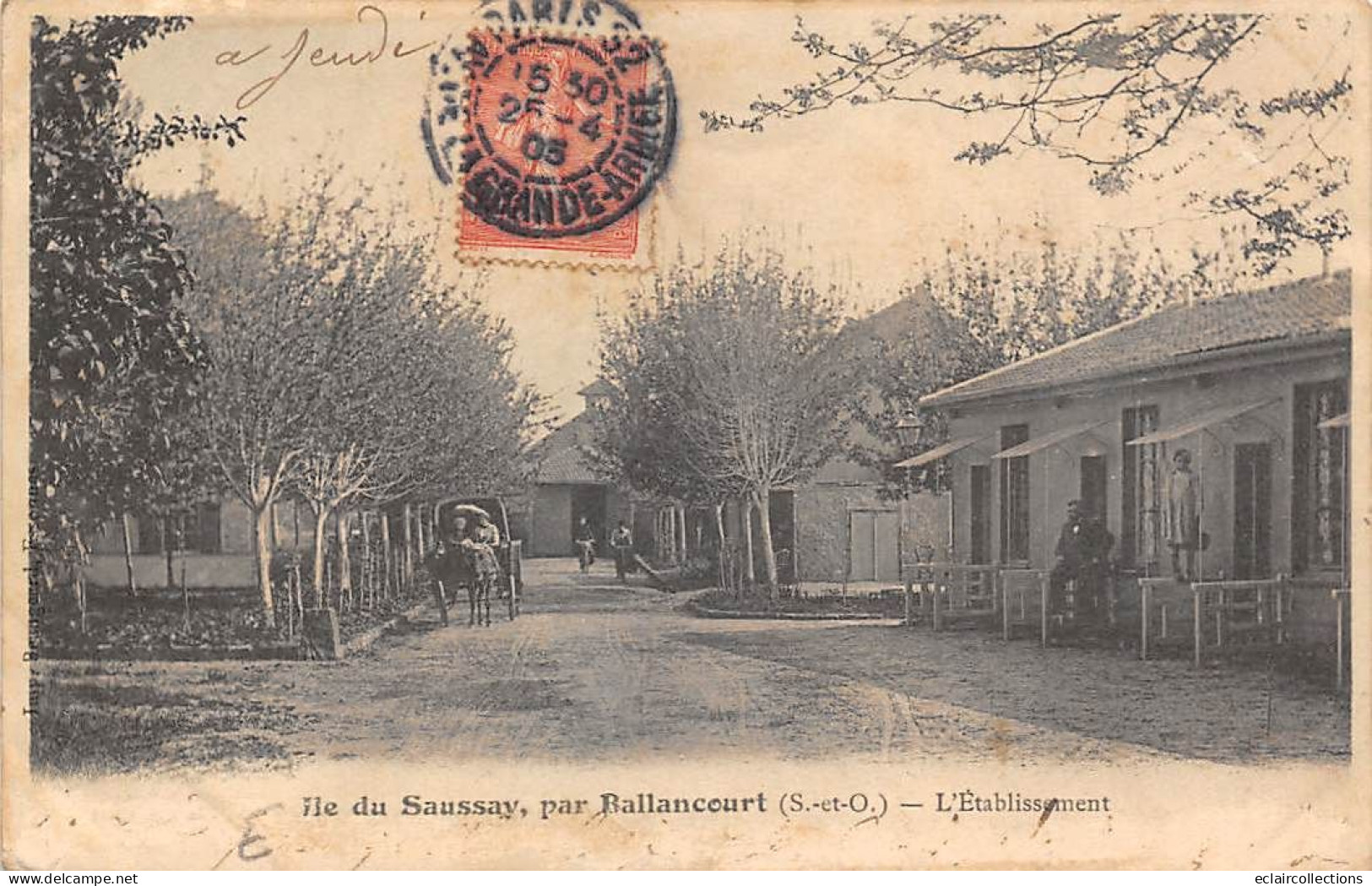 Ballancourt Sur Essonne          91       Ile De Saussay . L'Etablissement  - Molle -   (voir Scan) - Ballancourt Sur Essonne