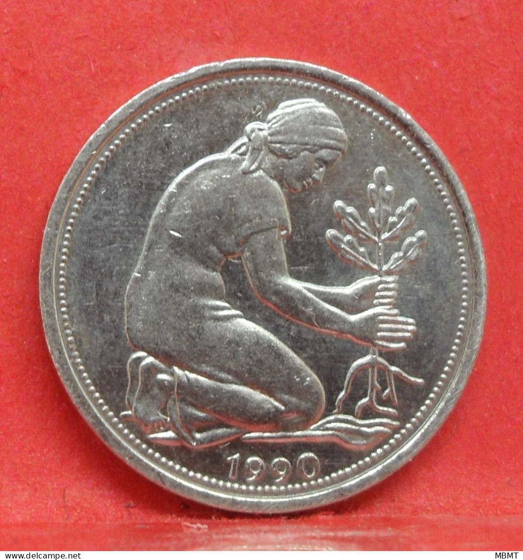 50 Pfennig 1990 G - SUP - Pièce Monnaie Allemagne - Article N°1552 - 50 Pfennig