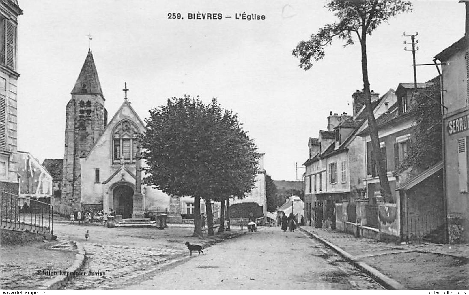 Bièvres          91            L'Eglise Et La Place      N°259     (voir Scan) - Bievres