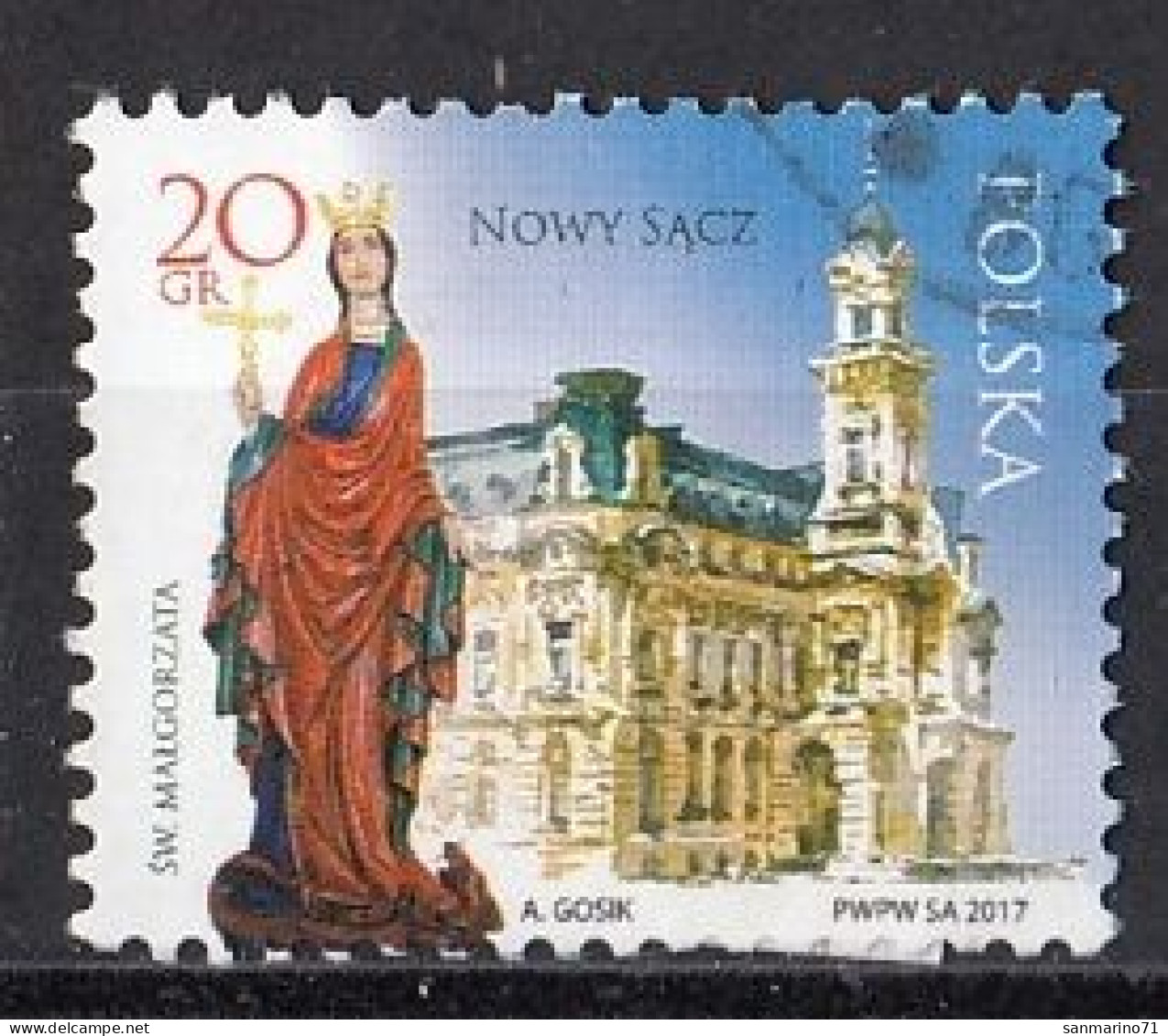 POLAND 4956,used,falc Hinged - Used Stamps