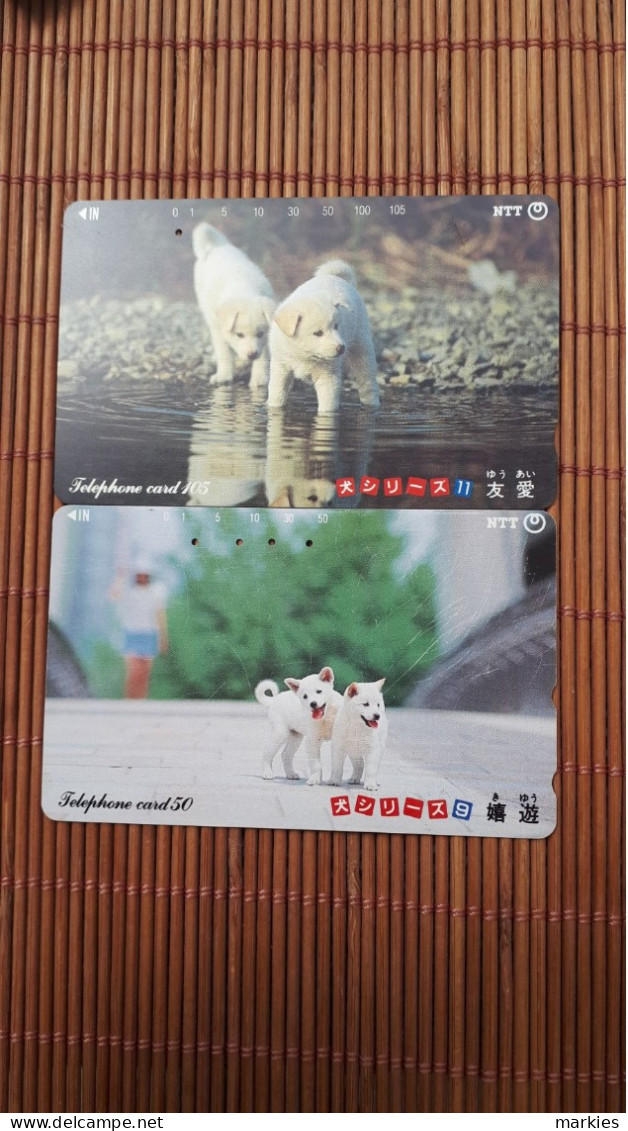 Dogs 2 Nice Cards Used  Rare - Cani