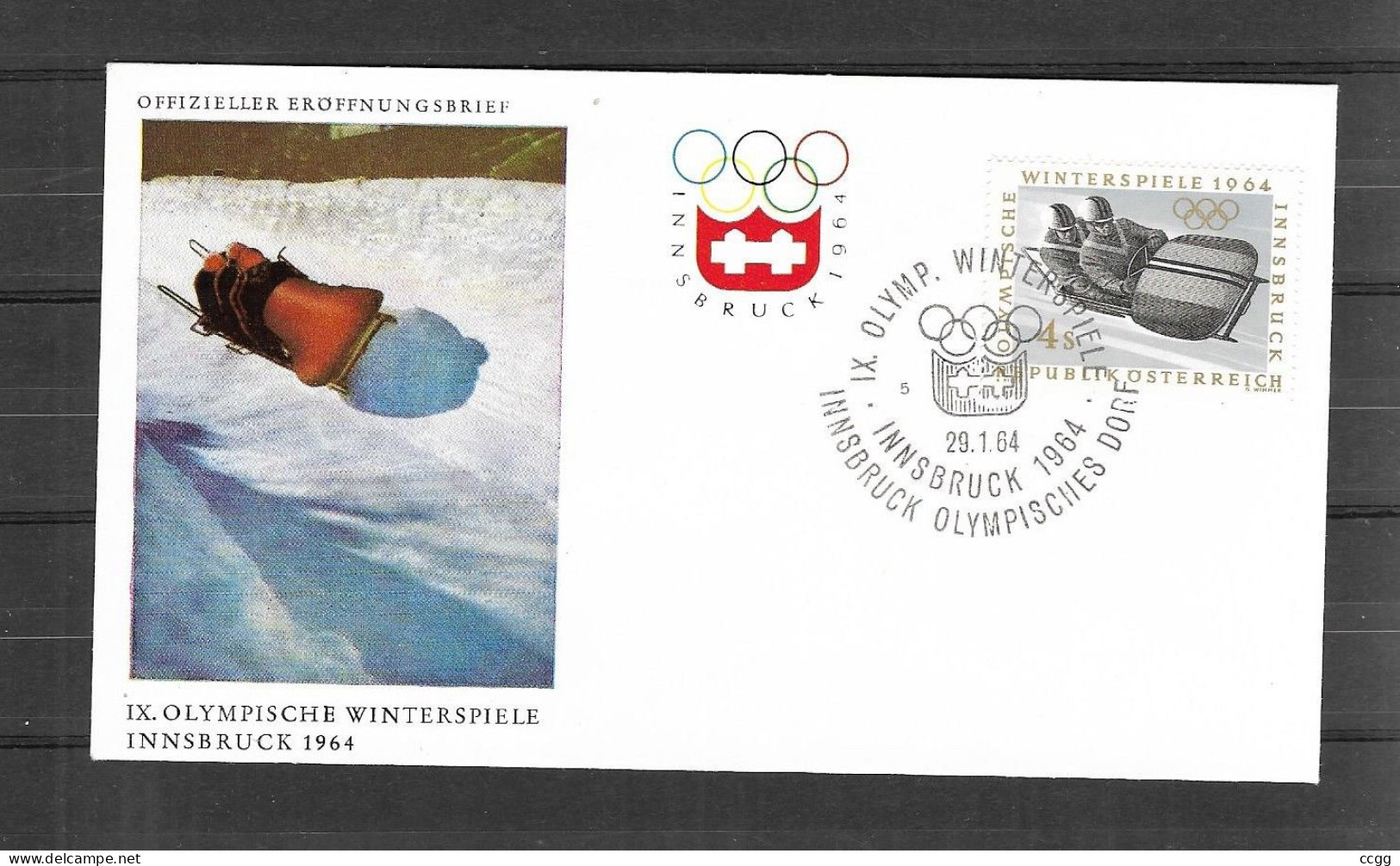 Olympische Spelen 1964 , Oostenrijk - F.D.C - Inverno1964: Innsbruck