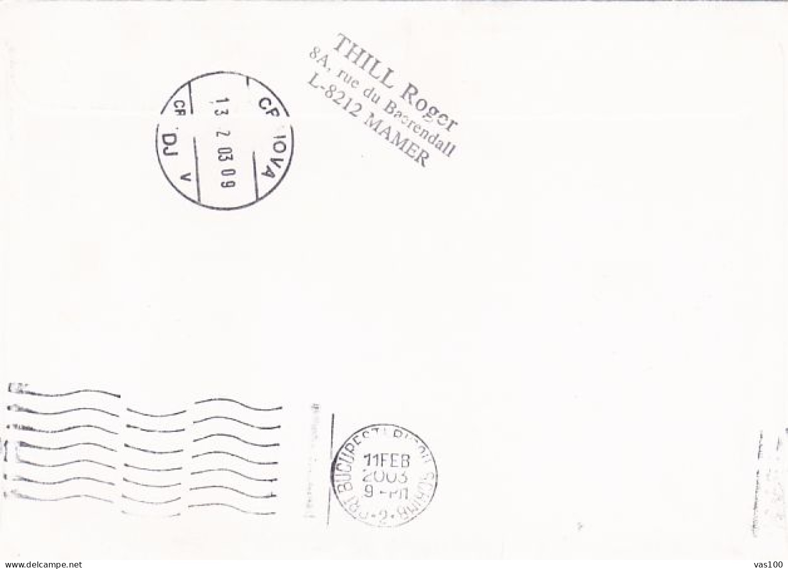 EUROPEAN JUSTICE COURT STAMP ON PHILATELIC EXHIBITION SPECIAL COVER, 2003, LUXEMBOURG - Briefe U. Dokumente