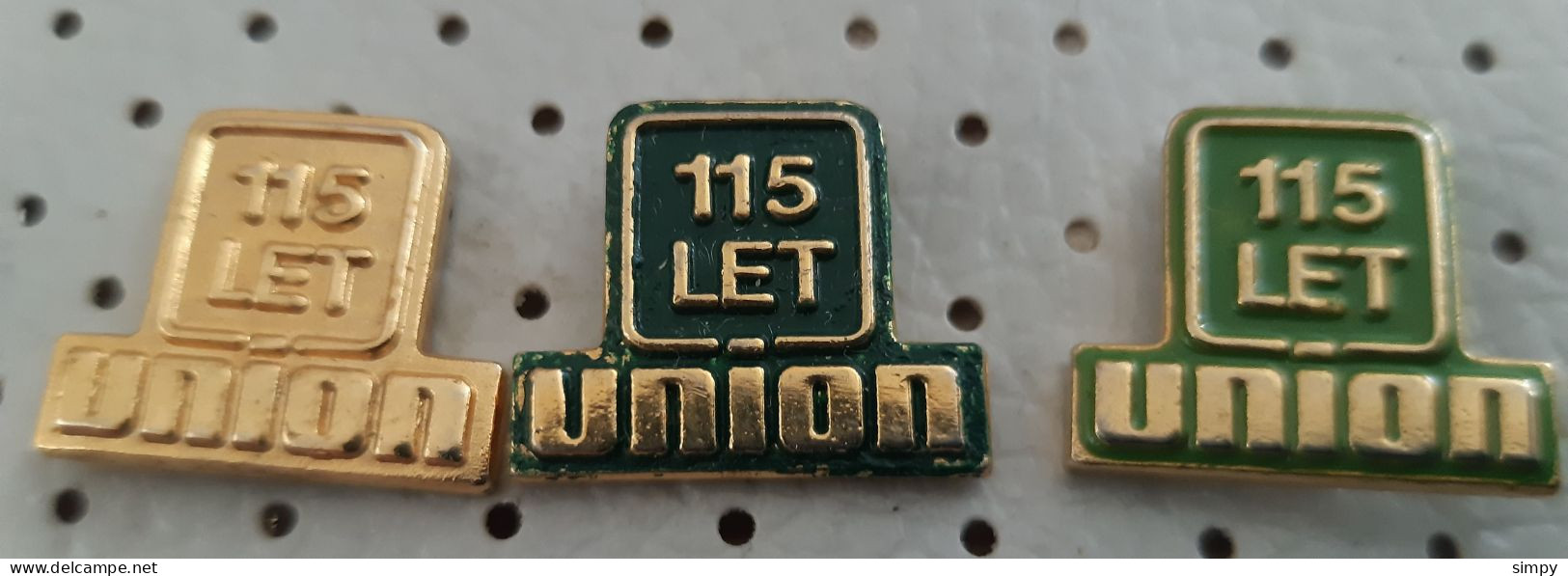 Brewery UNION 115 Years Pils Beer Birra Bier Pivo Brau Pivovarna Union Slovenia Vintage Pin - Bière