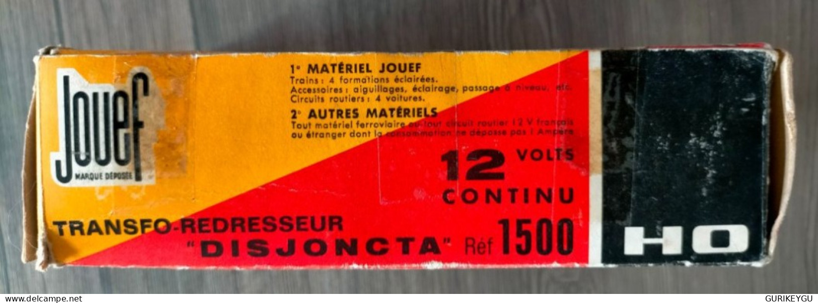 Transformateur 12 VOLTS HORNBY HO TRANSFO réf 1500 FRANCE train électrique  boite d'origine DISJONCTA made in France