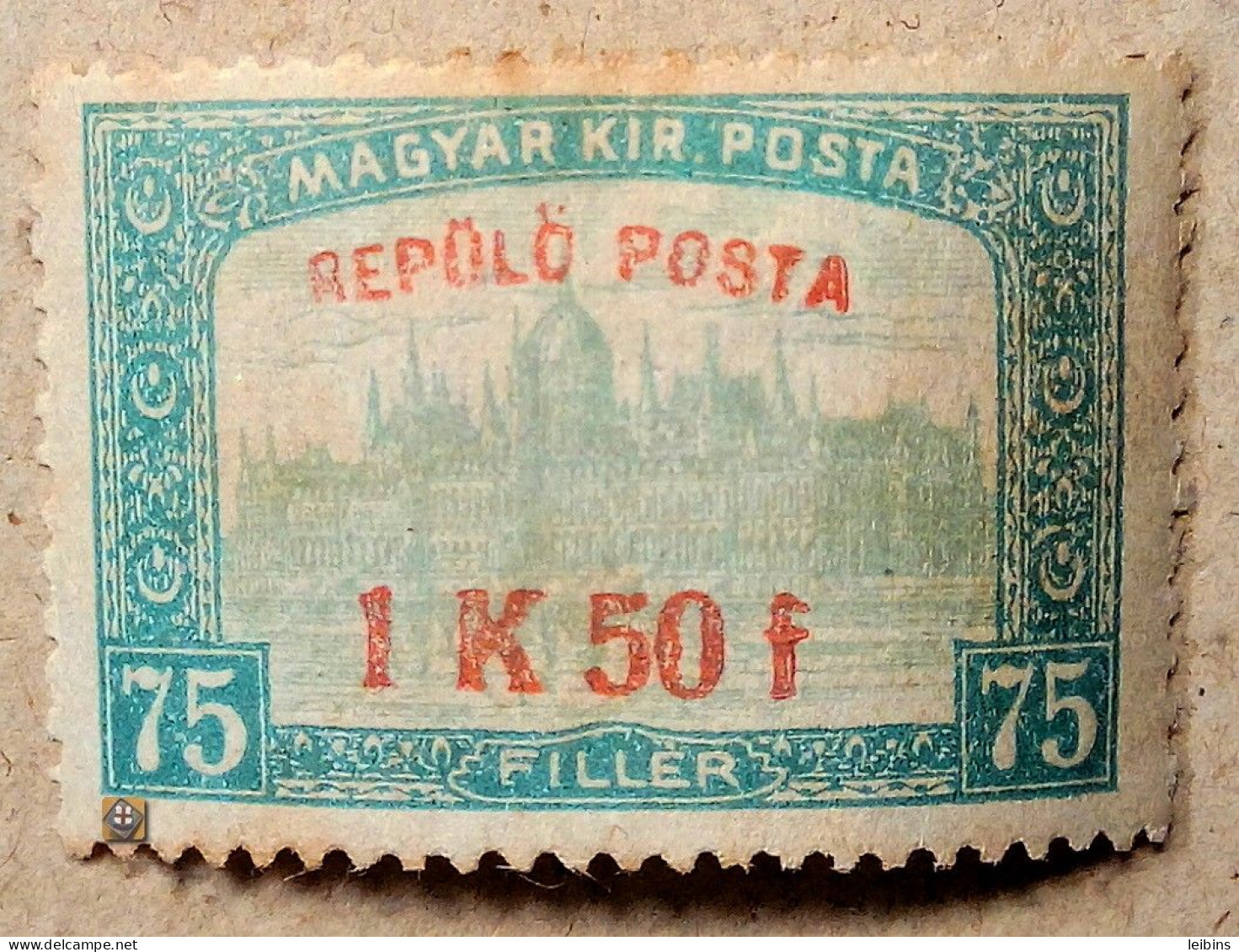 1918 Ungarn Mi.210, 1.50Kr/75f /* - Unused Stamps