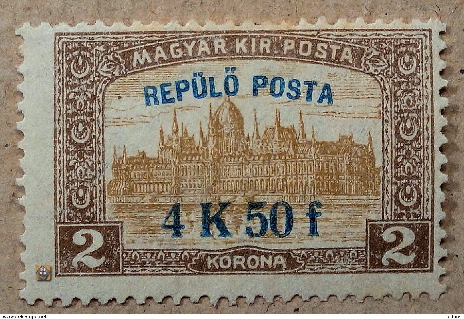 1918 Ungarn Mi.211, 4.50Kr/2Kr /* - Unused Stamps