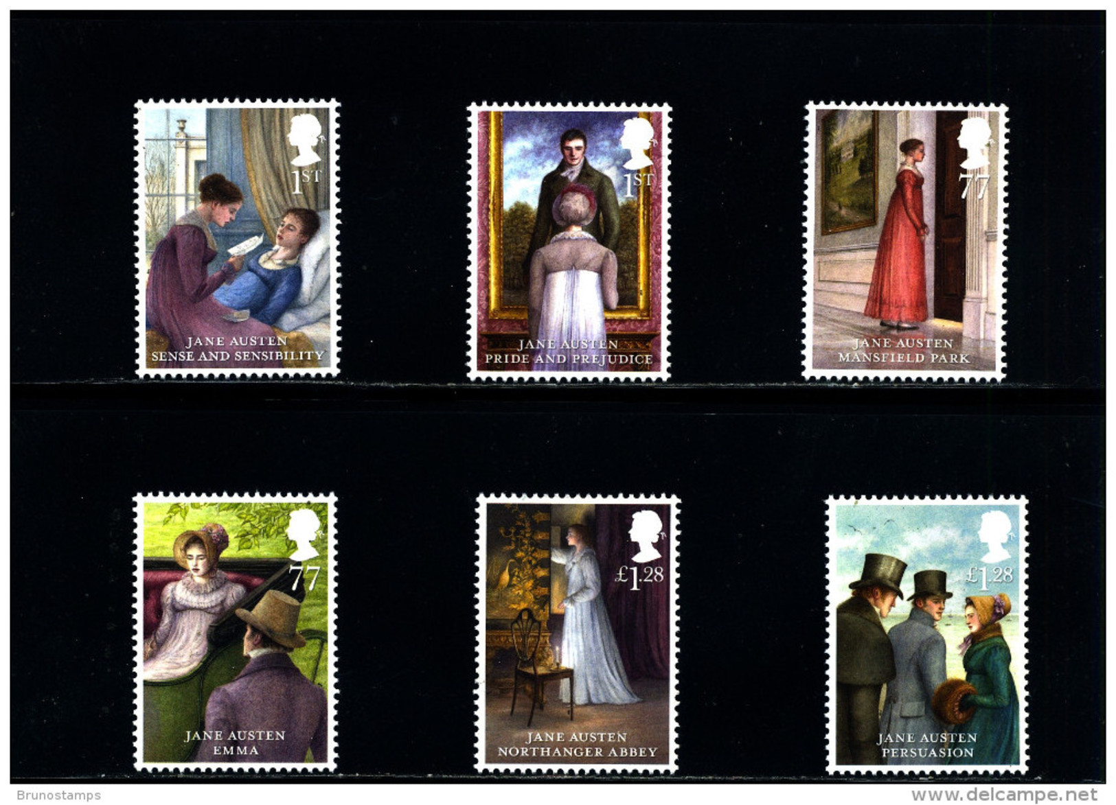 GREAT BRITAIN - 2013  JANE AUSTEN  SET  MINT NH - Unused Stamps