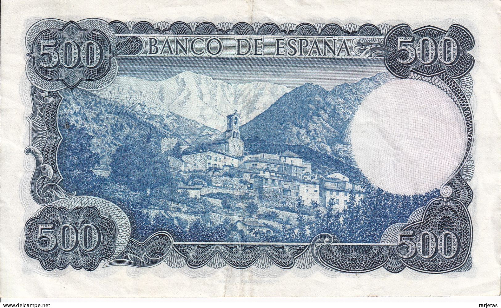 BILLETE DE ESPAÑA DE 500 PTAS DEL AÑO 1971 SERIE 1H EN CALIDAD MBC (VF) (BANKNOTE) VERDAGUER - 500 Peseten