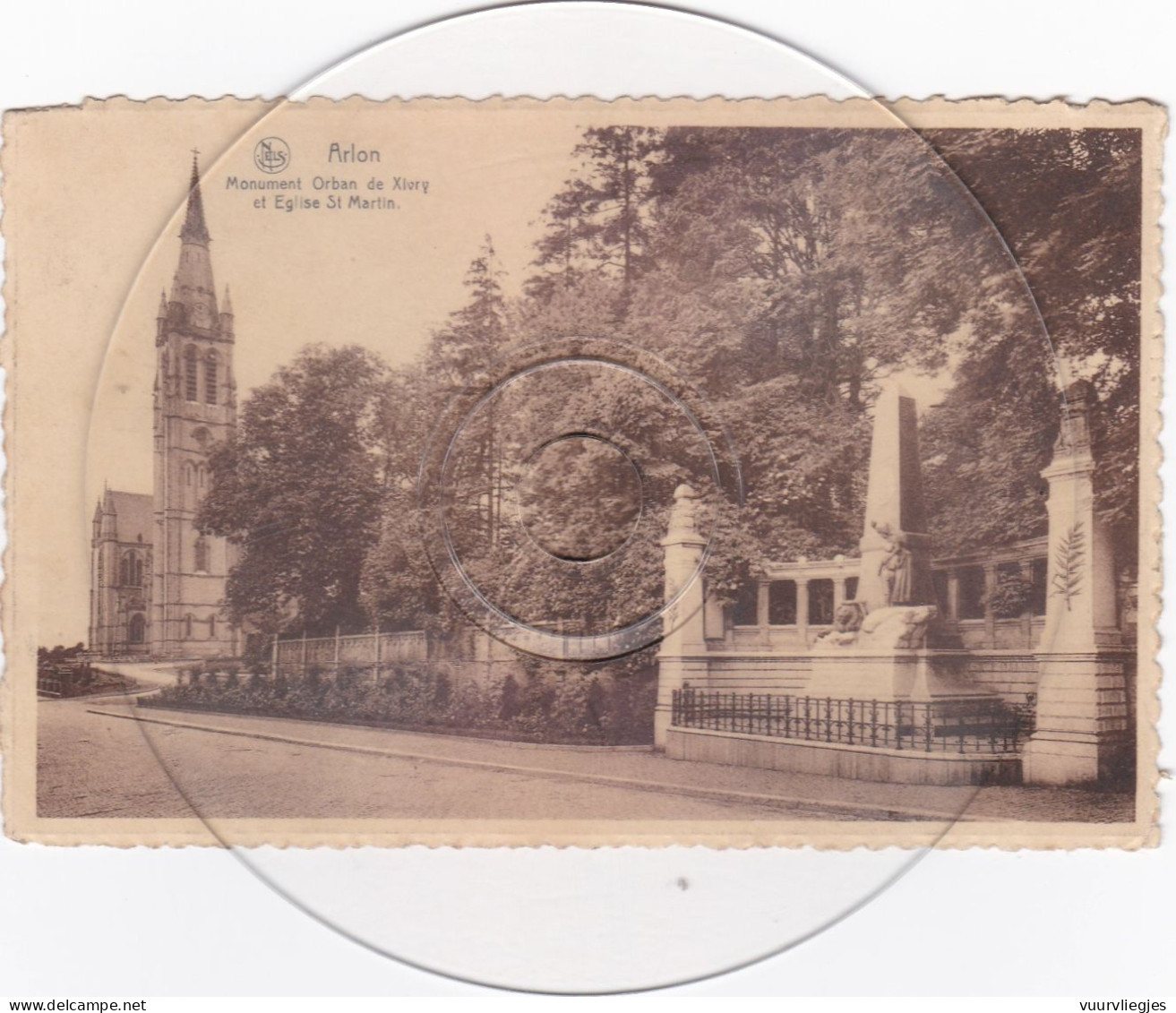 Arlon- Monument Orban De Xivry Et Eglise St Martin Gebruikt 1937 - Arlon