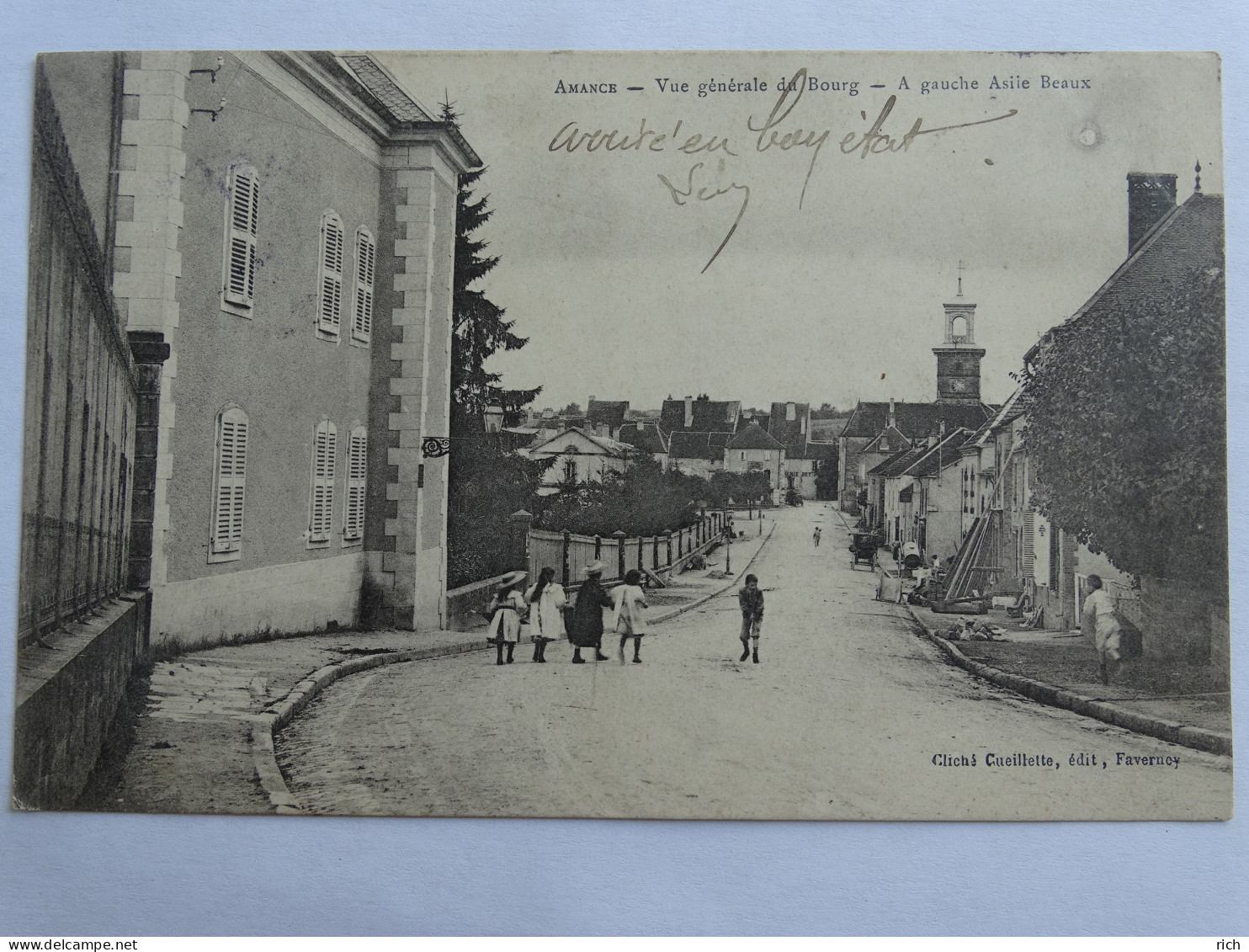 CPA 70 Haute Saône - Amance - Vue Générale Du Bourg - à Gauche Asile Beaux - Amance