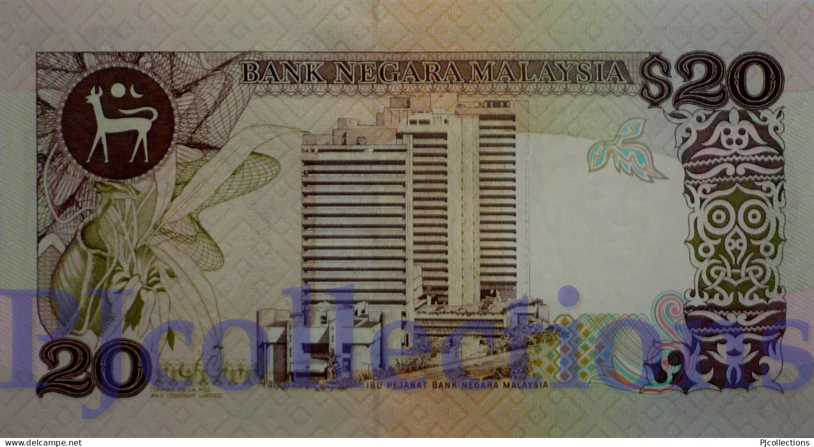 MALAYSIA 20 RINGGIT 1989 PICK 30 UNC RARE - Maleisië