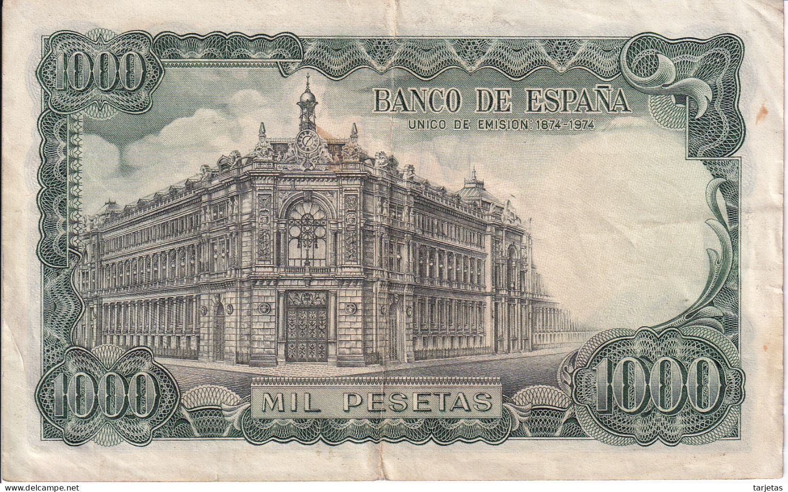 BILLETE DE ESPAÑA DE 1000 PTAS DEL AÑO 1971 JOSE ECHEGARAY SERIE 4J (BANKNOTE) - 1000 Peseten